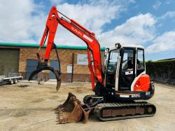 KUBOTA KX121-3 EXCAVATOR*C/W GRAPPLE*3141 HOURS*VIDEO*