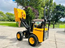 JCB 1THT 1 TON HIGH TIP DUMPER *YEAR 2016, 1147 HOURS* C/W ROLE BAR*VIDEO*