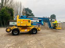 GENIE Z-60/34 4WD ARTICULATED RAIL ROAD BOOM LIFT *20.3M* REMOTE CONTROL *VIDEO*