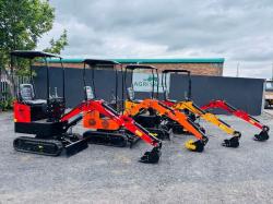 *NEW UNUSED* JPC KV12 TRACKED MINI EXCAVATOR*CHOICE OF 4*C/W BUCKET*VIDEO*