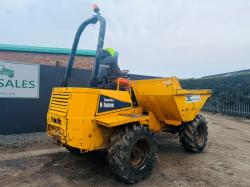THWAITES 6 TONNE STRAIGHT TIP DUMPER*C/W SAFETY FRAME*VIDEO*