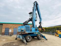 TEREX FUCHS MHL 331 HRC SCRAP HANDLER*C/W SCRAP GRAB*VIDEO*
