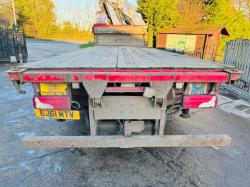 SCANIA P320 6X2 FLAT BED LORRY *YEAR 2011, CRANE NOT INCLUDED* C/W REAR LIFT & STEER *VIDEO*