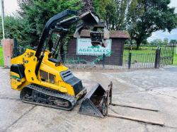 VERMEER S725TX TRACKED LOADER *YEAR 2016, 1292 HOURS* C/W BUCKET, TINES & GRAB*VIDEO* 