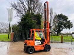 TOYOTA 4FD25 DIESEL FORKLIFT C/W 2 STAGE MAST *VIDEO*