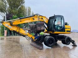 JCB JS130W 4WD WHEELED EXCAVATOR *YEAR 2009* C/W ROTATING SELECTOR GRAB *VIDEO*