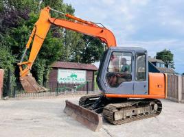 HITACHI EX60-3 TRACKED EXCAVATOR C/W BUCKET & BLADE *VIDEO*