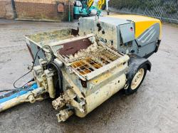 PUTZMEISTER SINGLE AXLE SCREED PUMP*YEAR 2018*VIDEO*