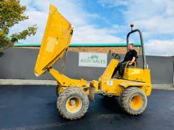 THWAITES 3 TONNE SWIVEL TIP DUMPER*1 OWNER FORM NEW*VIDEO*
