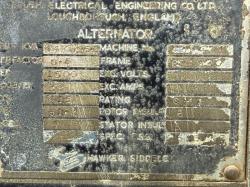 BRUSH STATIONARY GENERATOR*C/W 6 CYLINDER ENGINE*VIDEO*