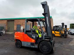 DOOSAN D50C-7 FORKLIFT*3329 HOURS*YEAR 2017*VIDEO*