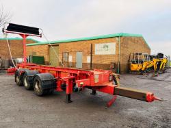 TRI AXLE HOOK LOADER TRAILER*C/W EASY SHEET*VIDEO*