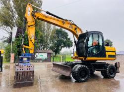 JCB JS130W 4WD WHEELED EXCAVATOR *YEAR 2009* C/W ROTATING SELECTOR GRAB *VIDEO*