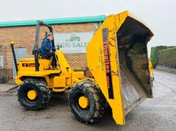 THWAITES 6 TONNE DUMPER*C/W PERKINS ENGINE*VIDEO*