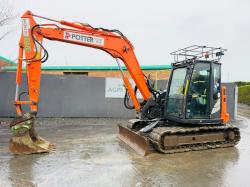HITACHI ZX85USB-5A TRACKED EXCAVATOR*YEAR 2017*VIDEO*