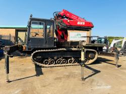 MOROOKA TRACKED DUMPER*C/W FASSI F455XP 7 PUSH OUT CRANE*VIDEO*