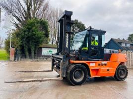 DOOSAN D130-5 DIESEL FORKLIFT *YEAR 2014* C/W TINE POSITIONER *VIDEO*
