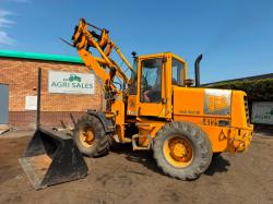 JCB 412S FARM MASTER FRONT LOADER*C/W BUCKET AND TINES*VIDEO*