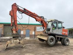 ATLAS 1404M WHEELED EXCAVATOR*C/W ROTATING SLECETOR GRAB*VIDEO*