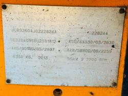 JCB 926 ROUGH TERRAIN FORKLIFT*YEAR 2013*3583 HOURS*VIDEO*