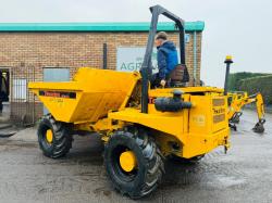 THWAITES 6 TONNE DUMPER*C/W PERKINS ENGINE*VIDEO*