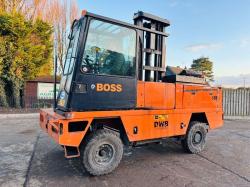 BOSS 556HH SIDE LOADING FORKLIFT C/W 2 STAGE MAST *VIDEO*