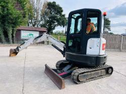 BOBCAT E25 EXCAVATOR *YEAR 2014, 2699 HOURS* C/W ZERO SWING *VIDEO*