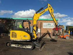 YANMAR SV60-A EXCAVATOR*YEAR 2019*C/W SCRAP GRAB*VIDEO*