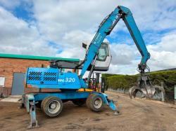 TEREX FUCHS MHL320 SCRAP HANDLER*C/W ROTATING SCRAP GRAB*VIDEO*