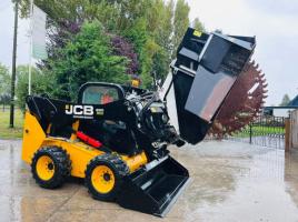 JCB 260 4WD SKIDSTEER *YEAR 2017, ONLY 182 HOURS * C/W WHEEL SAW & BUCKET *VIDEO*