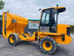 JCB 7FT 7 TONNE STRAIGHT TIP DUMPER*READING 1128 HOURS*YEAR 2018*VIDEO*