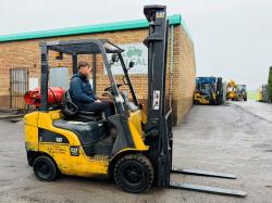 CATERPILLAR GP20NT FORKLIFT*YEAR 2015*C/W PALLET TINES*VIDEO*