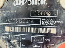 BOBCAT 5600 TOOLCAT UTILITY WORK MACHINE*3913 HOURS*C/W BUCKET*VIDEO*