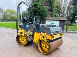 BOMAG BW135AD DOUBLE DRUM ROLLER C/W ROLE BAR *VIDEO*