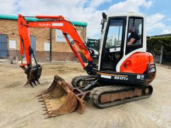 KUBOTA KX121-3 EXCAVATOR*C/W GRAPPLE*3141 HOURS*VIDEO*