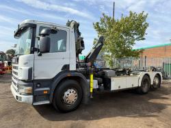 SCANIA P94 6X2 HOOK LOADER*C/W HIAB*114969 KM*VIDEO*