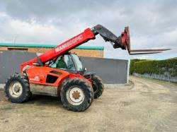 MANITOU MT732 TELEHANDLER*C/W PALLET TINES*VIDEO*