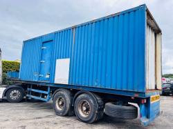 TWIN AXLE CONTAINERISED FG WILSON GENERATOR PERKINS V12 ENGINE 760KVA*VIDS*