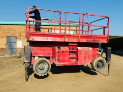 HAULOTTE H15SX SCISSOR LIFT*C/W 4 SUPPORT LEGS*VIDEO*