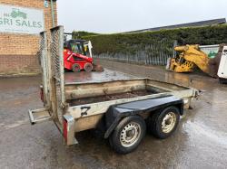 DOUBLE AXLE TRAILER*C/W DROP DOWN RAMP*VIDEO*