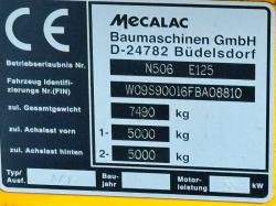 MECALAC N506 E125 ARTICULATED WHEELED LOADER*C/W BUCKET*VIDEO*