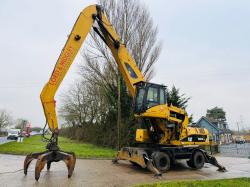 CATERPILLAR M325D HIGH RISE SCRAP HANDLER*C/W ROTATING SCRAP GRAB*VIDEO*