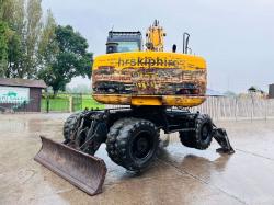 JCB JS130W 4WD WHEELED EXCAVATOR *YEAR 2009* C/W ROTATING SELECTOR GRAB *VIDEO*