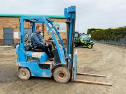 NISSAN 16 PETROL/GAS FORKLIFT*C/W SIDESHIFT*YEAR 2010*VIDEO*