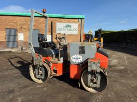 HAMM HD12 DOUBLE DRUM ROLLER *2264 HOURS*C/W ROLL BAR*VIDEO*