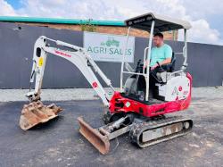 TAKEUCHI TB216 MINI EXCAVATOR*YEAR 2019*C/W 3 BUCKETS/RIPPER*VIDEO*