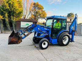 NEW HOLLAND 40 4WD TRACTOR *YEAR 2014, ONLY 737 HRS* C/W LOADER & BACK ACTOR *VIDEO*