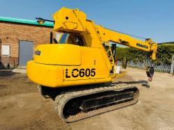 KOMATSU LC605 TRACKED CRANE*C/W RUBBER TRACKS*VIDEO*