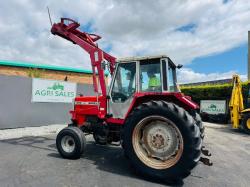 MASSEY FERGUSON 698*C/W FRONT LOADER AND MUCKFORK*VIDEO*