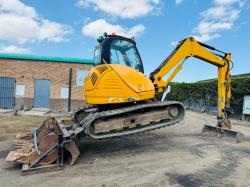 JCB 8080 EXCAVATOR*C/W BUCKETS*YEAR 2011*5979 HOURS*VIDEO*